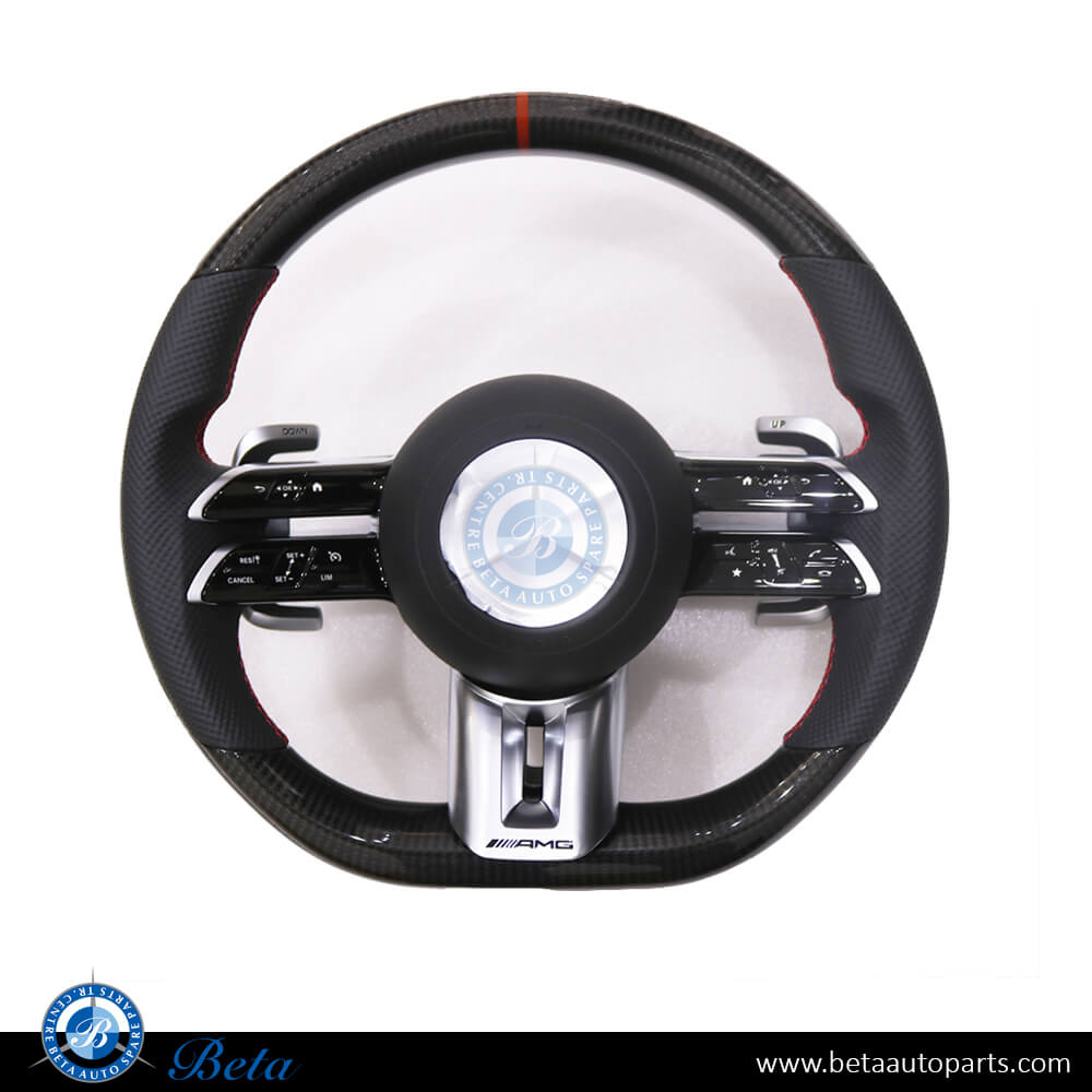 Mercedes W222 / W463 / W167 / X167 / W205 / W213 / H247 / W253 (2018-Up), Steering Wheel Upgrade To 2021 AMG Look (Carbon), China, 0004609908 Mercedes W222 / W463 / W167 / X167 / W205 / W213 / H247 / W253 (2018-Up), Steering Wheel Upgrade To 2021 AMG Look (Carbon), China, 0004609908